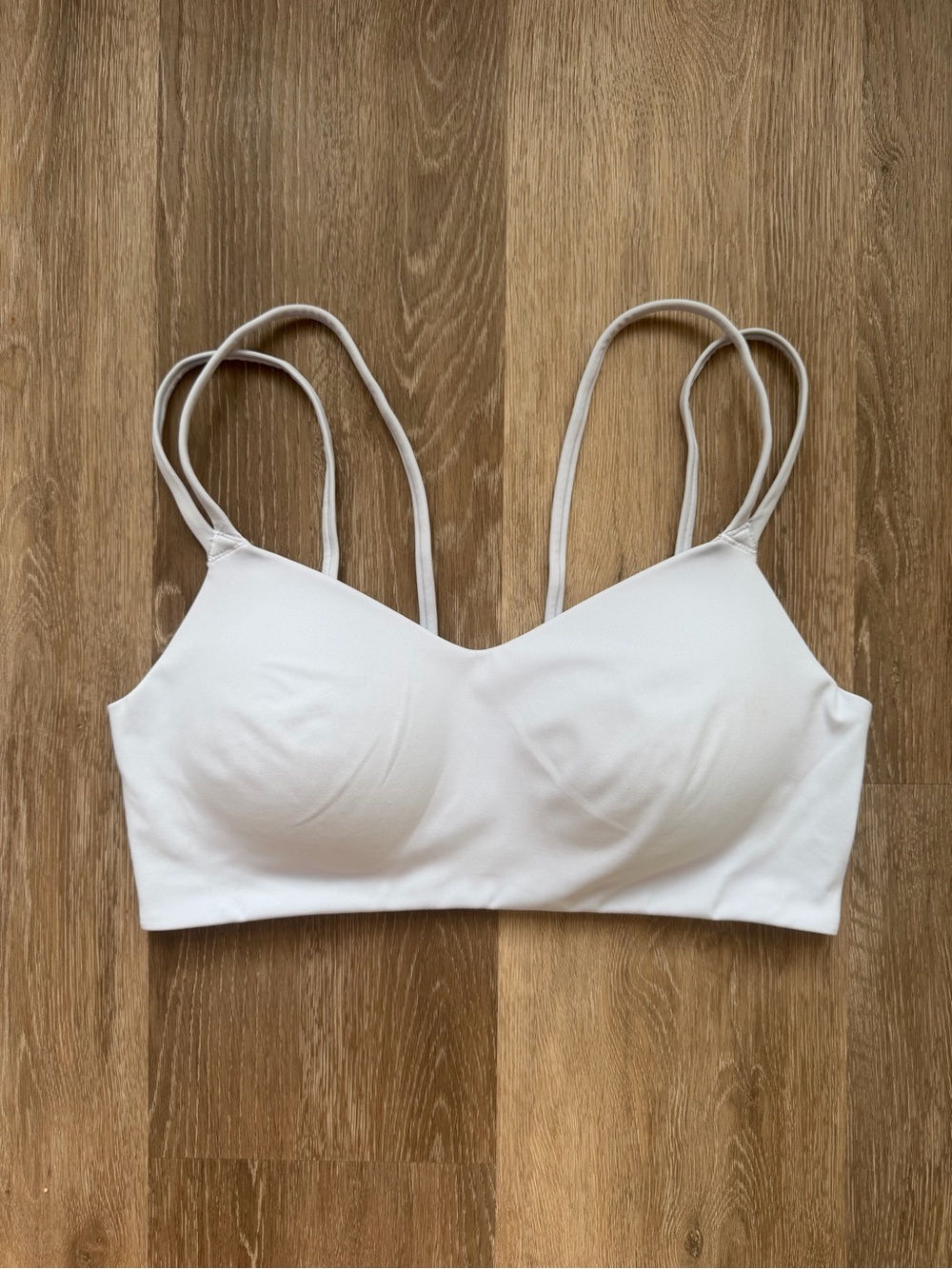 Avia Light Gray Double-Strap Seamless Bralette